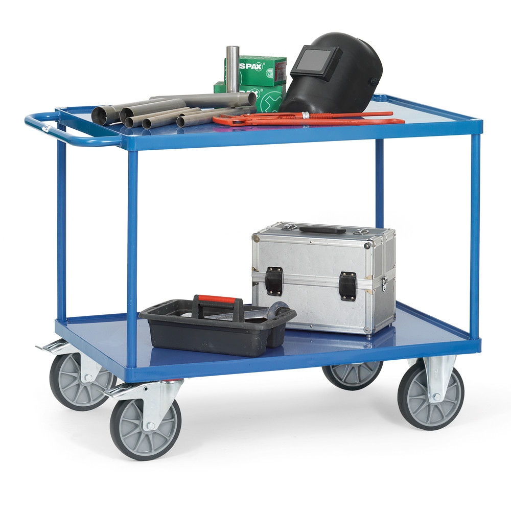 Tischwagen mit Stahlblech-Wannen
