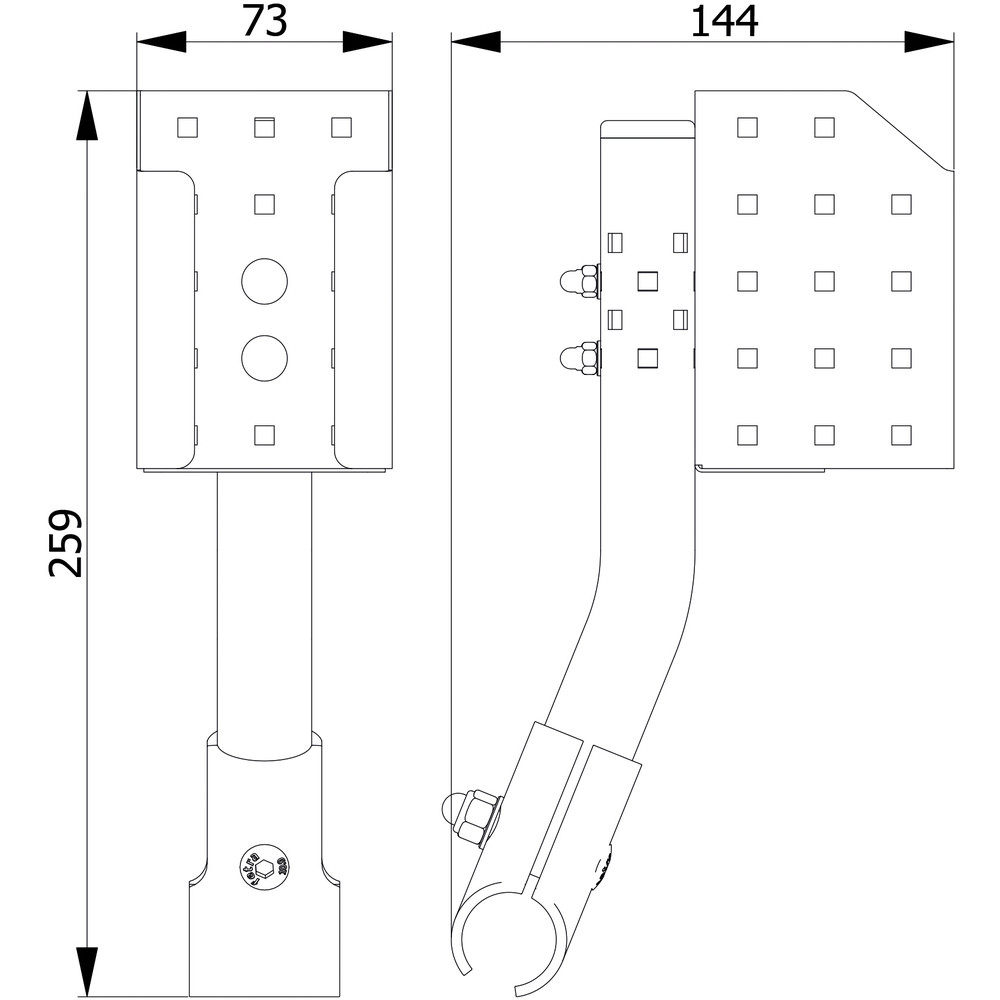 Desinfektionsmittelhalterung